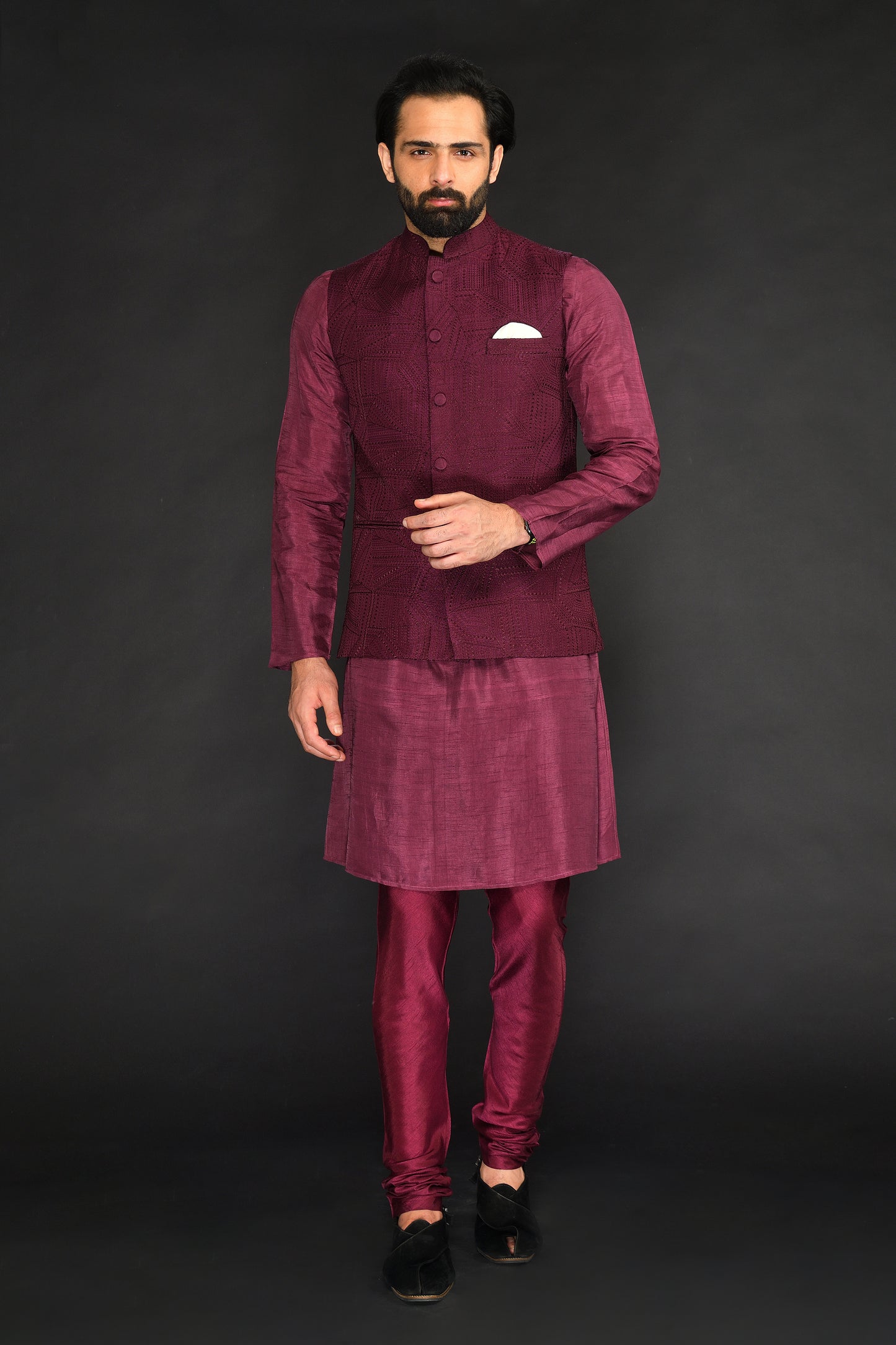 BUNDI WITH KURTA AND CHURIDAR