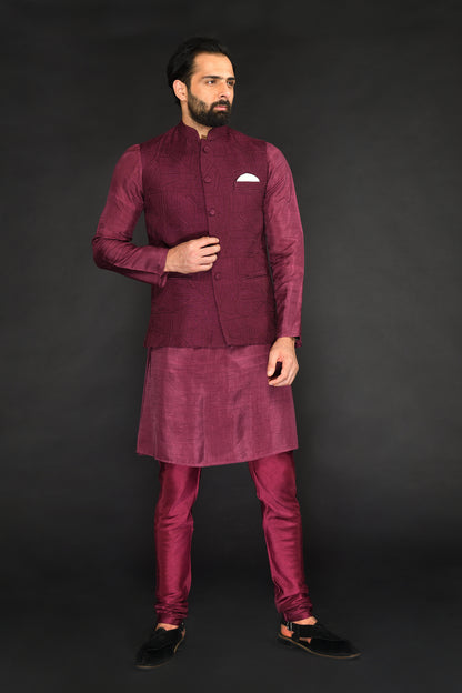 BUNDI WITH KURTA AND CHURIDAR