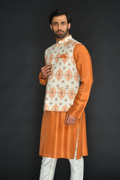 BUNDI WITH KURTA AND CHURIDAR