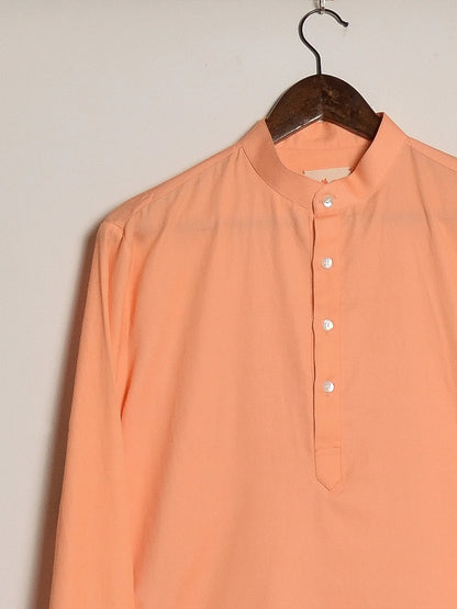 PEACH KURTA WITH PAJAMA