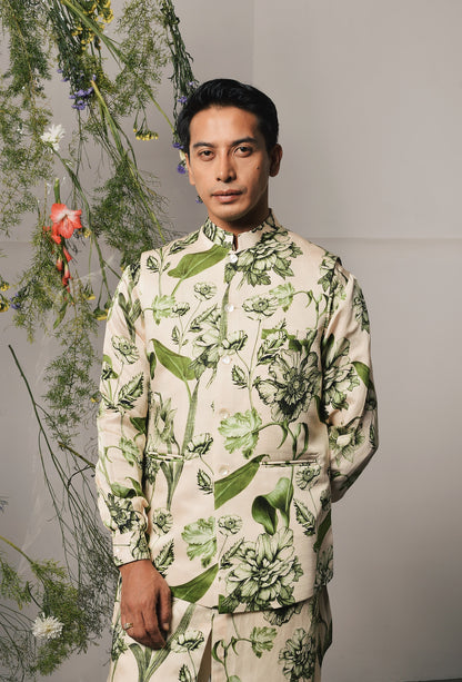 OLIVE BRAVA KURTA WITH PAJAMA