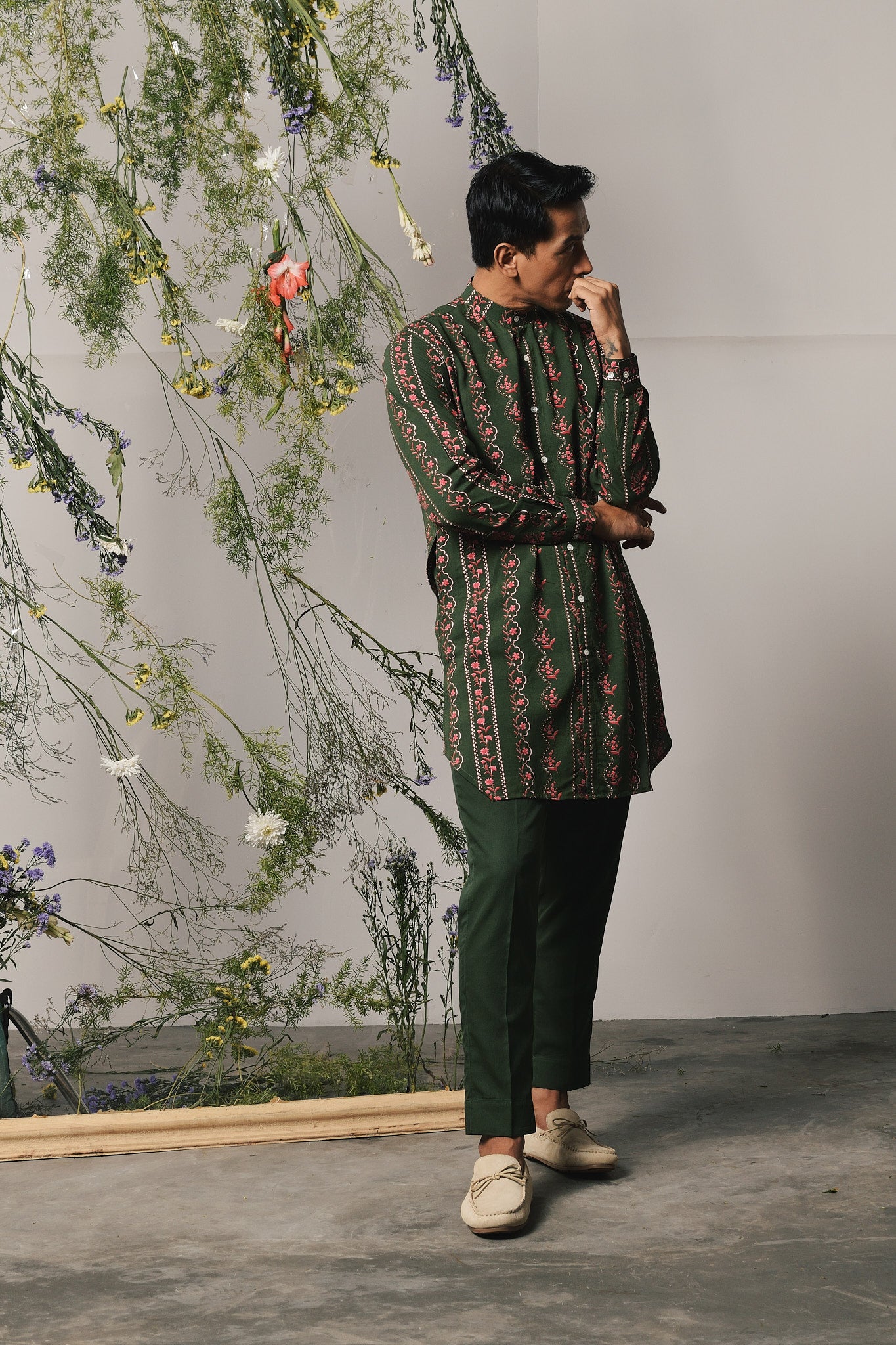 PINE RIVIERA KURTA WITH PAJAMA