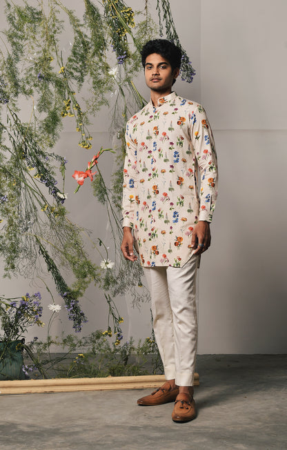 CHAMPAGNE VITA KURTA WITH PAJAMA