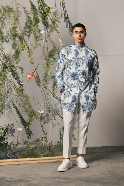 INDIGO PALERMO KURTA WITH PAJAMA