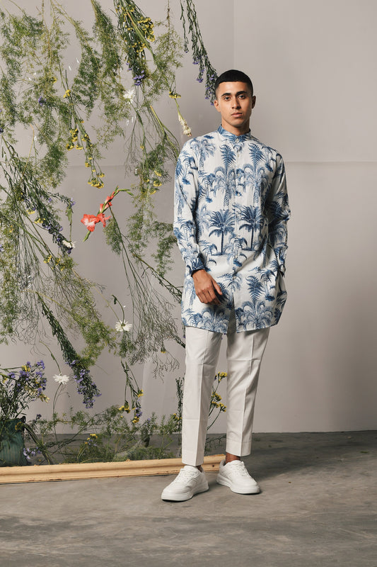 INDIGO PALERMO KURTA WITH PAJAMA