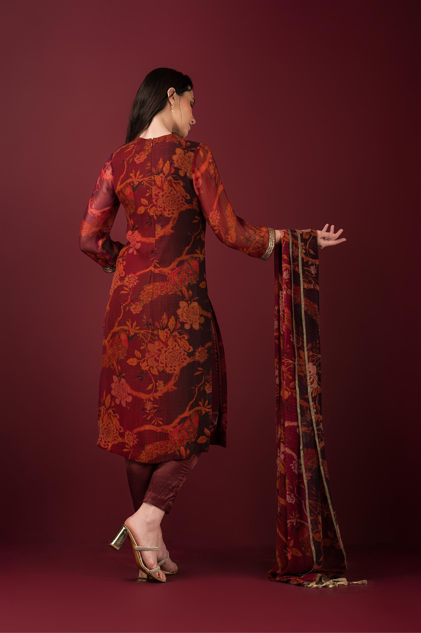 PRINTED LONG KURTA SET