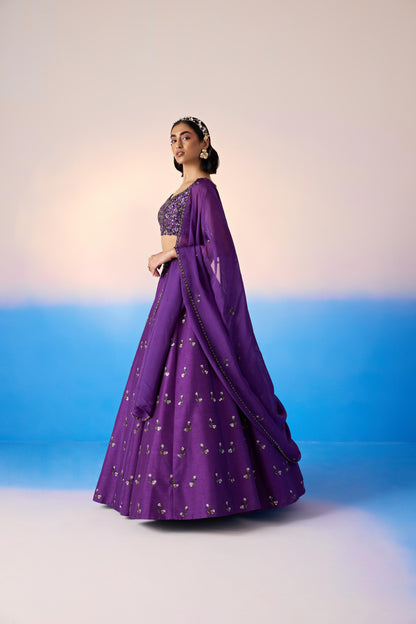 ROYAL PURPLE LEHENGA SET