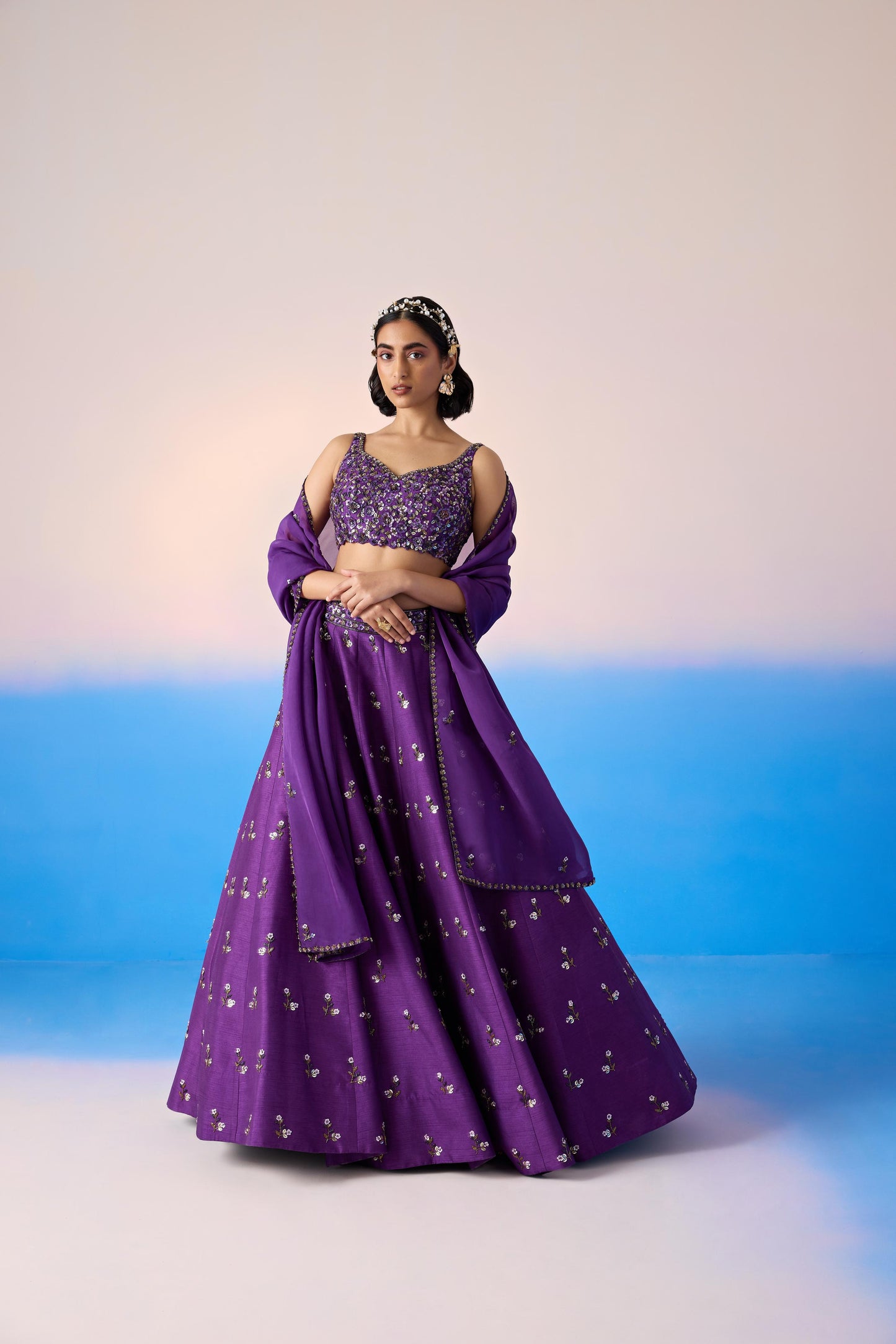 ROYAL PURPLE LEHENGA SET