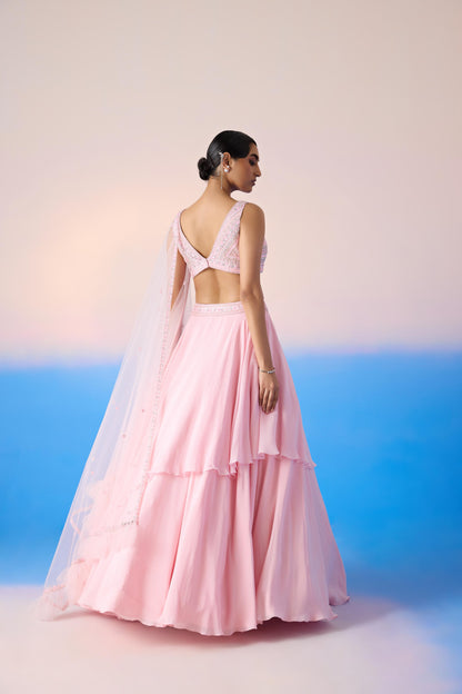 CARNATION PINK LEHENGA SET