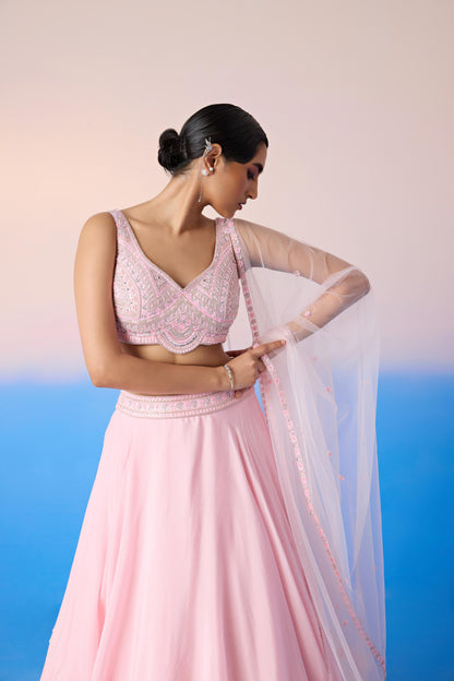 CARNATION PINK LEHENGA SET