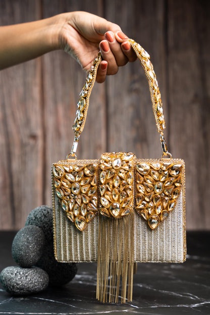 DIAMOND HINTED KASSE PLUME GOLD