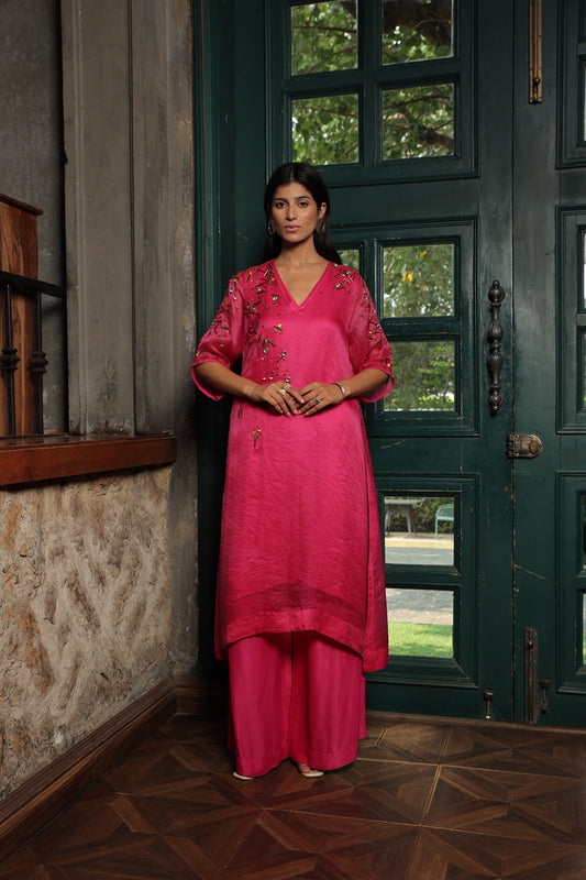 ZIYA 1 - ORGANZA A-LINE KURTA WITH PANT