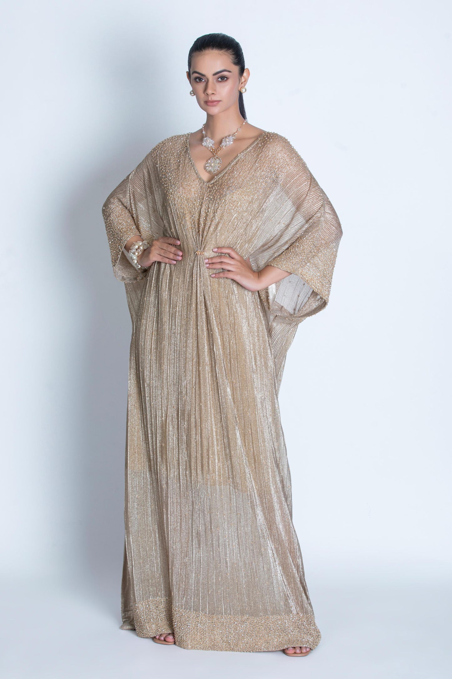 GOLDEN EMBROIDERED KAFTAN