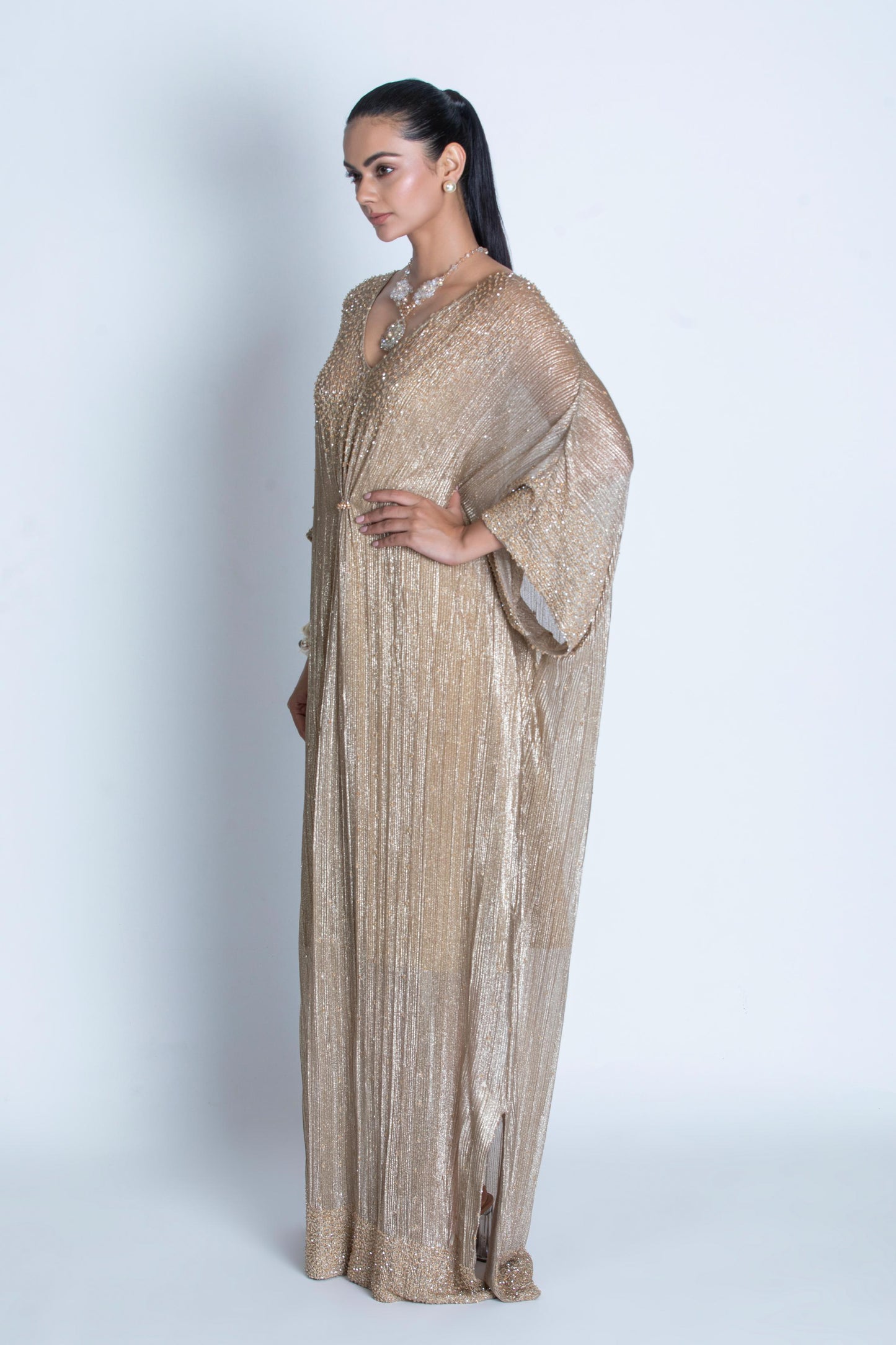 GOLDEN EMBROIDERED KAFTAN