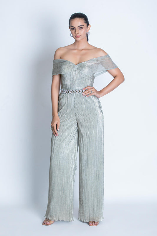 SILVER JUMPSUIT & BELT