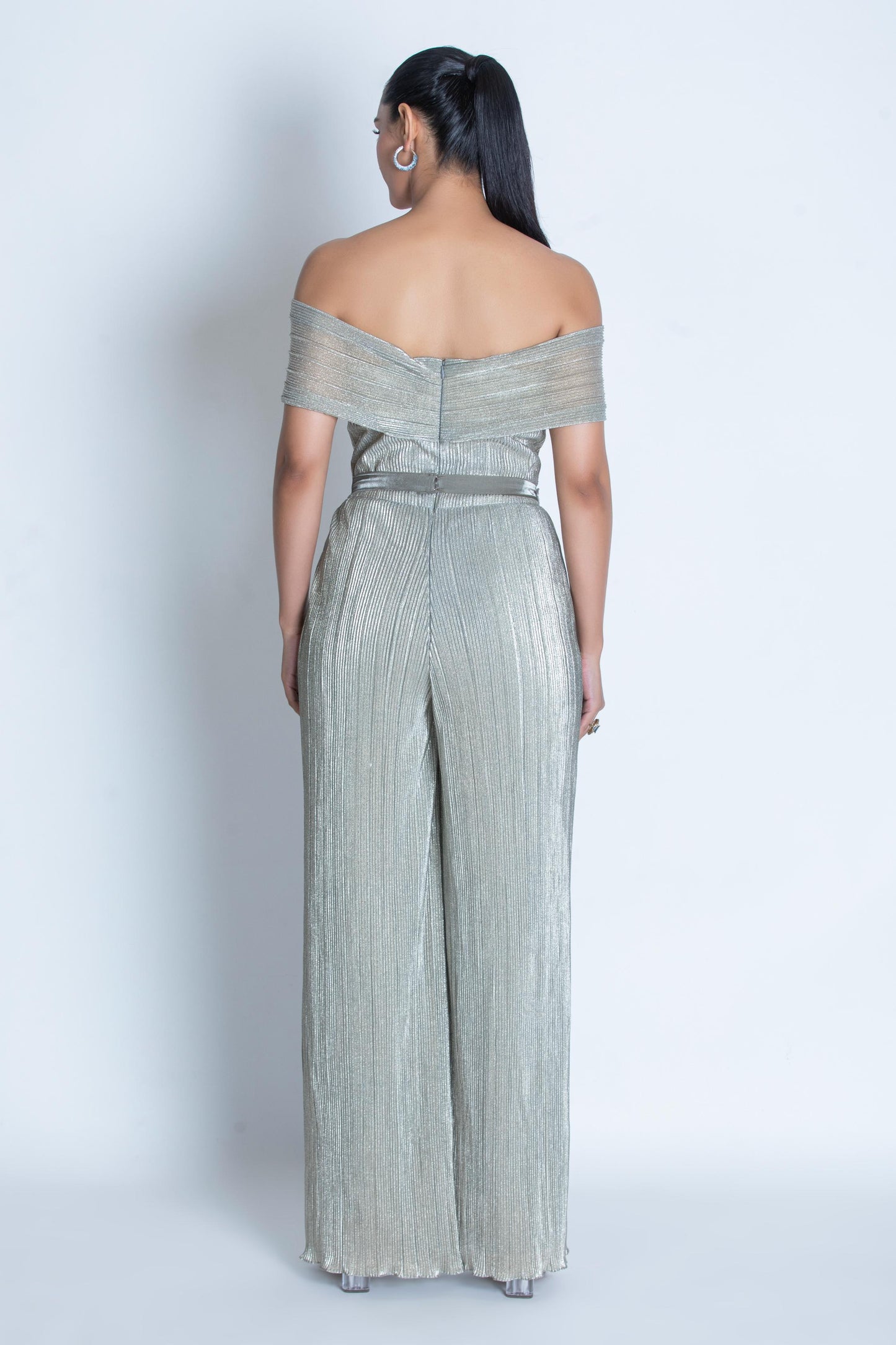 SILVER JUMPSUIT & BELT