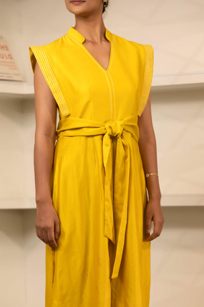 YELLOW LONG DRESS