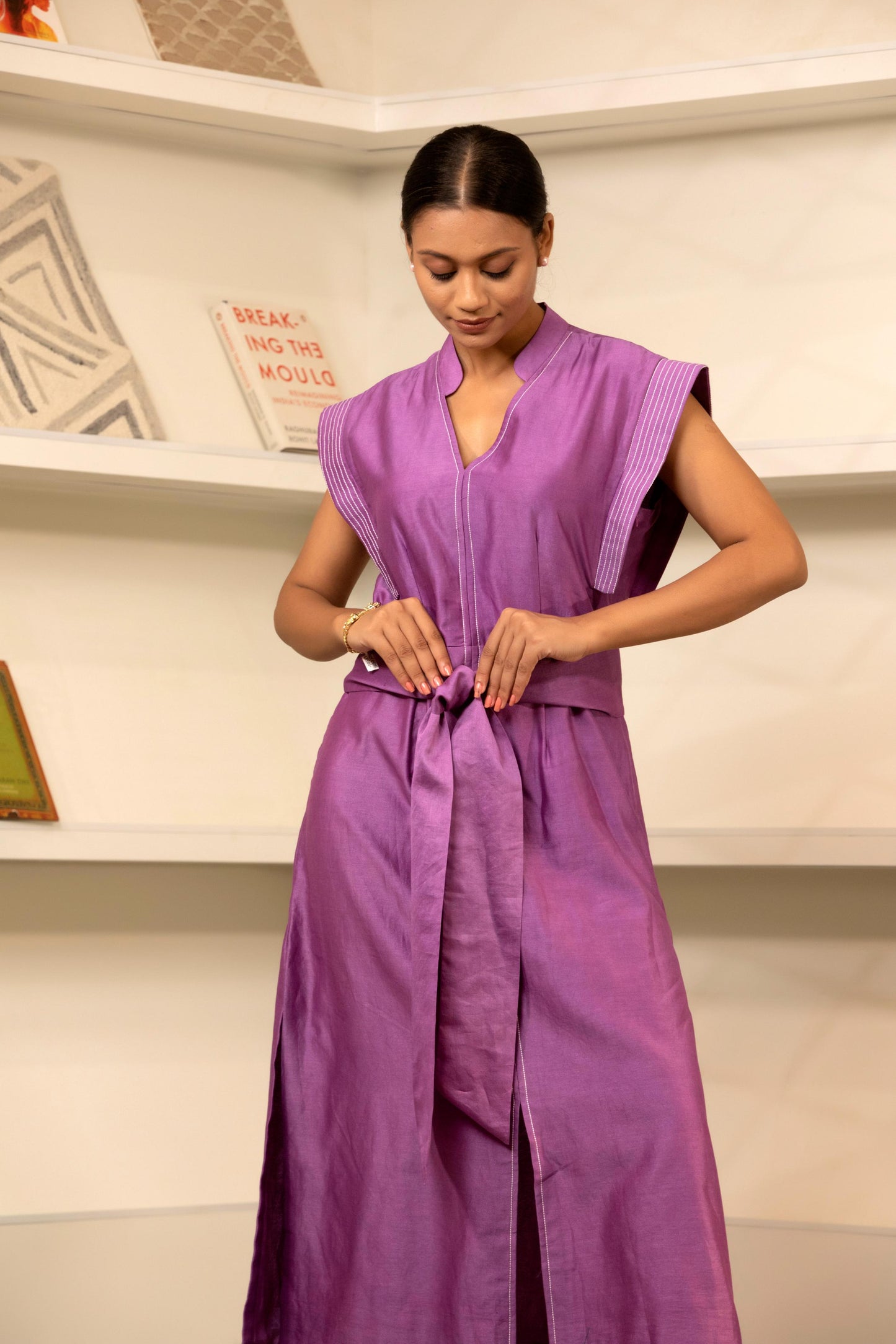 PURPLE LONG DRESS