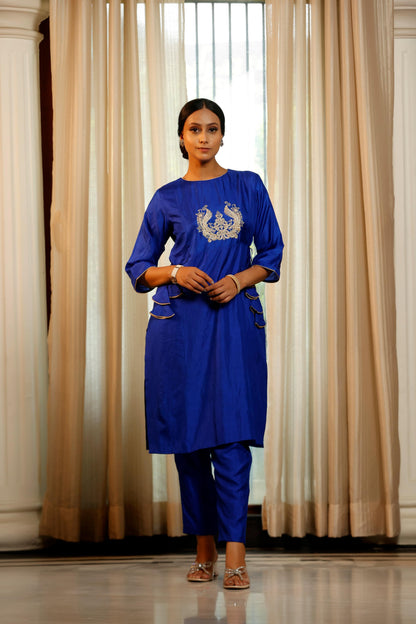 BLUE KURTA SET
