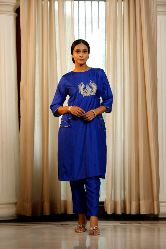 BLUE KURTA SET