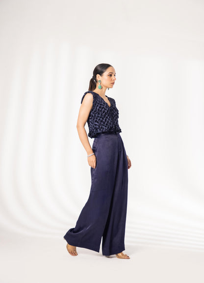 VENUS - V NECK  FULL SMOCK TOP WITH PANT