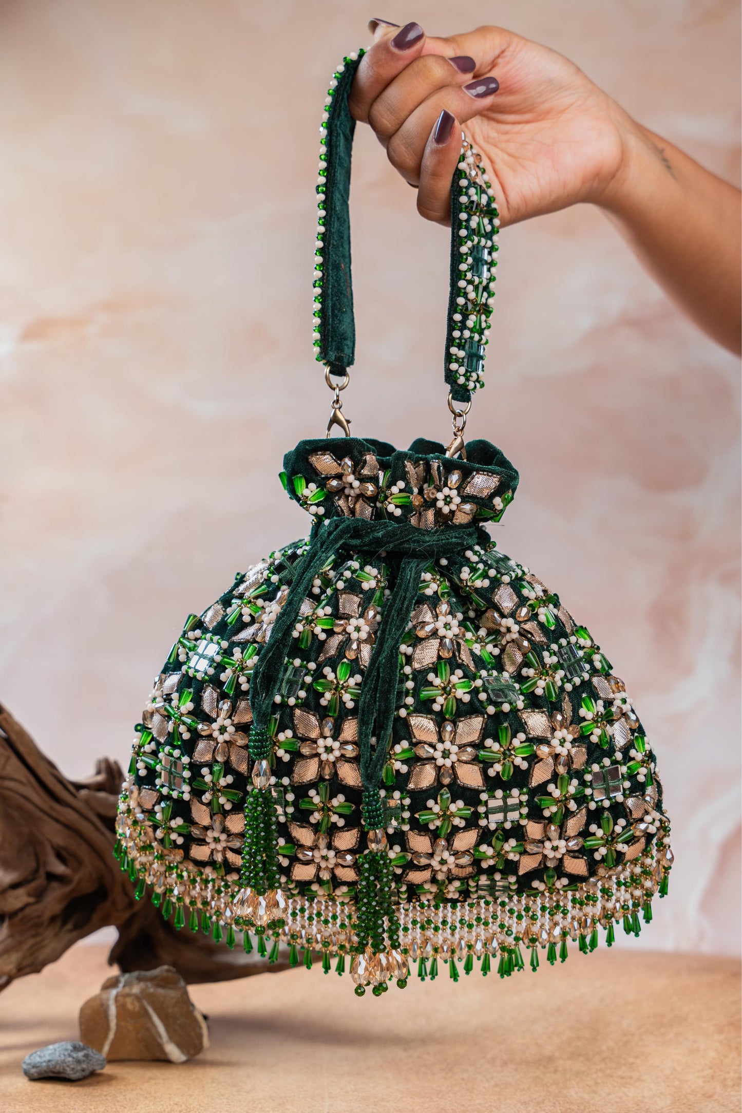 FLORAL TRELLIS EMERALD