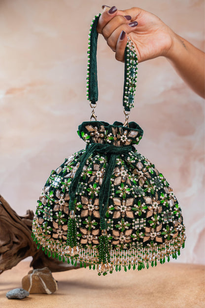 FLORAL TRELLIS EMERALD