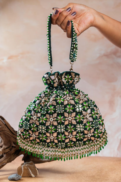 FLORAL TRELLIS EMERALD