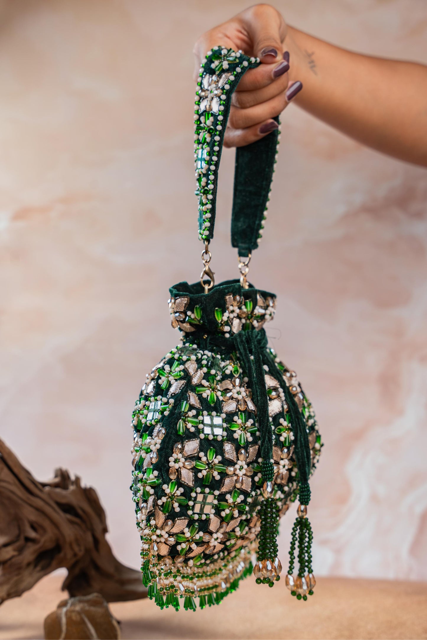 FLORAL TRELLIS EMERALD