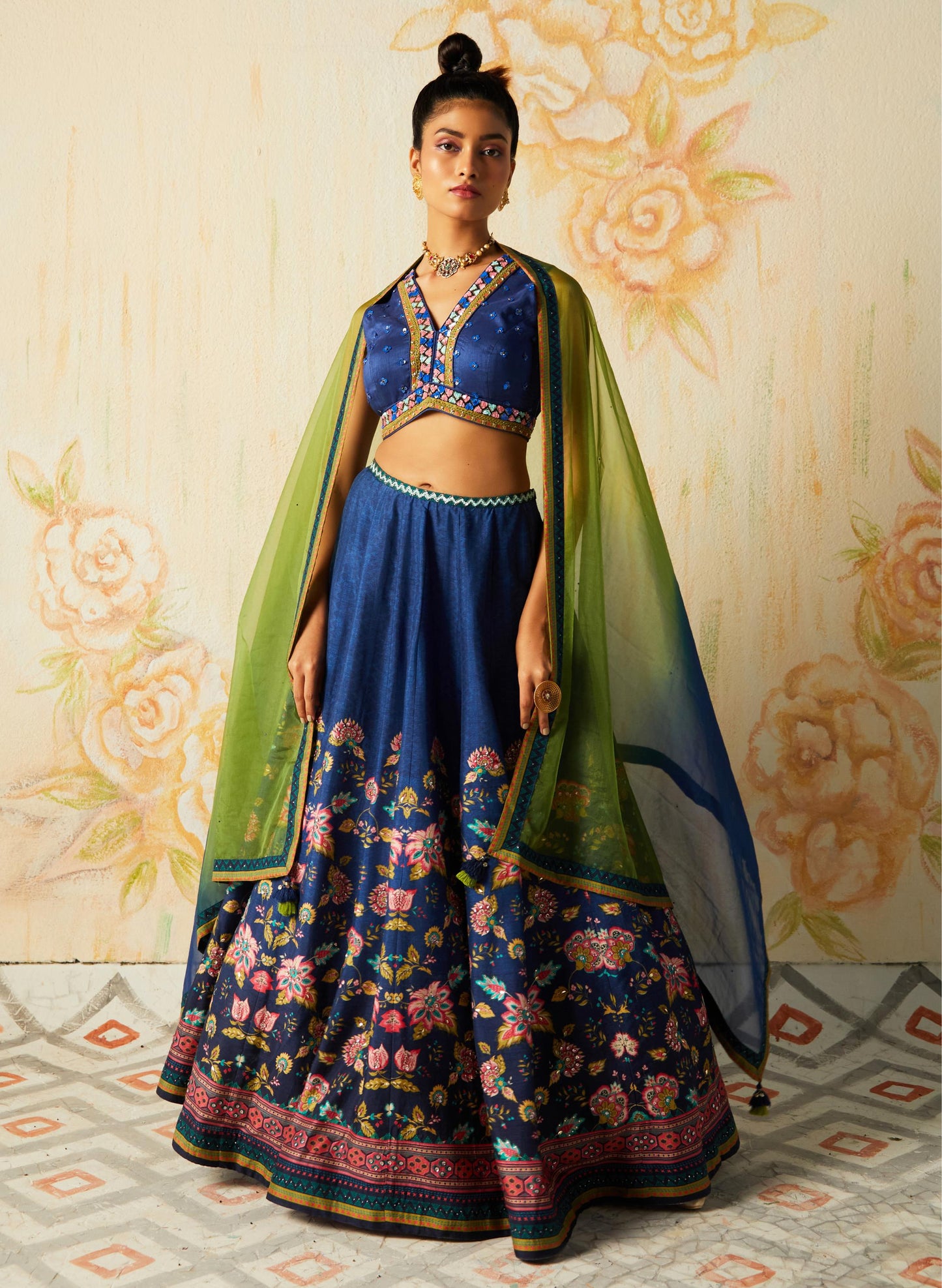 BLUE LEHENGA SET