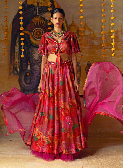 PINK LEHENGA SET