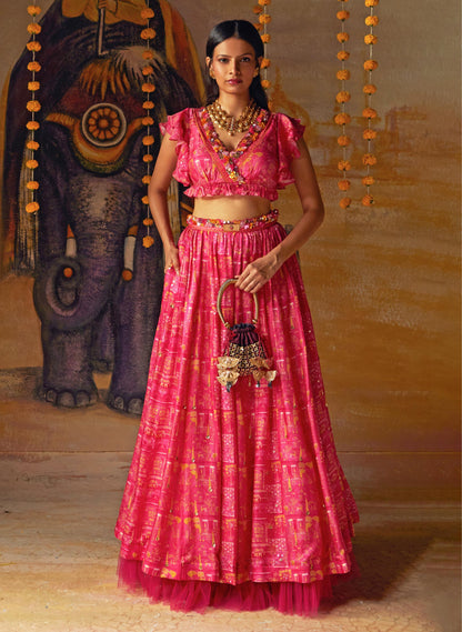 PINK LEHENGA SET