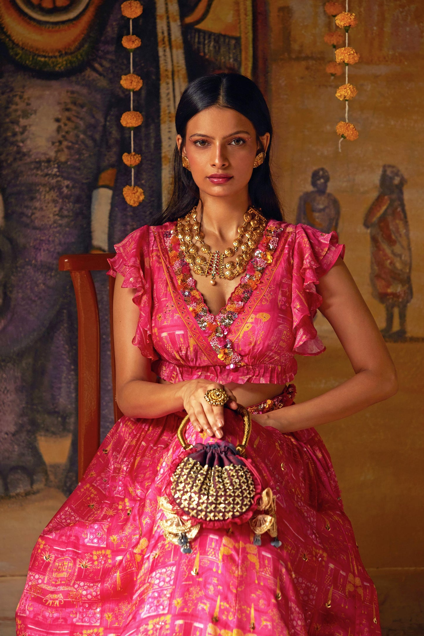 PINK LEHENGA SET