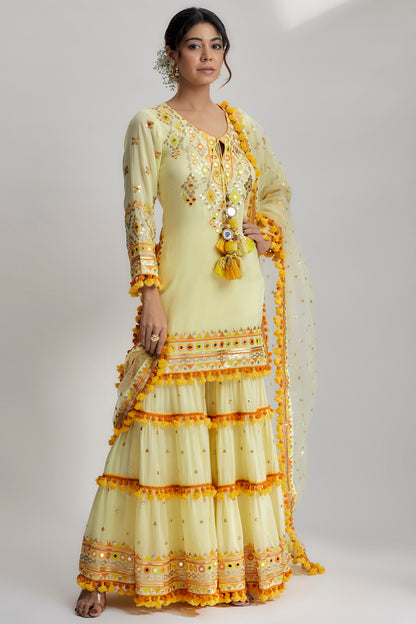 MAAHIKA LAYERED SHARARA SET