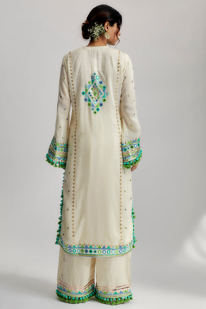 NISHIKA LONG KURTA WITH PALAZO