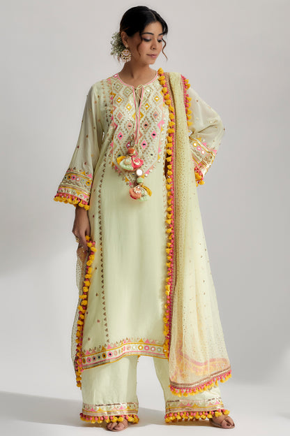 NISHIKA LONG KURTA WITH PALAZO