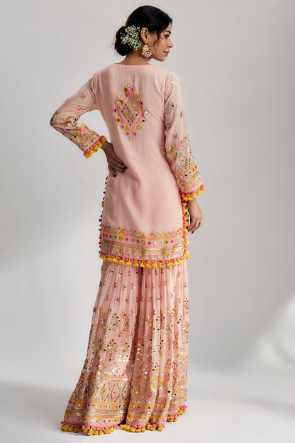 FRIYA SHORT KURTA SHARARA SET