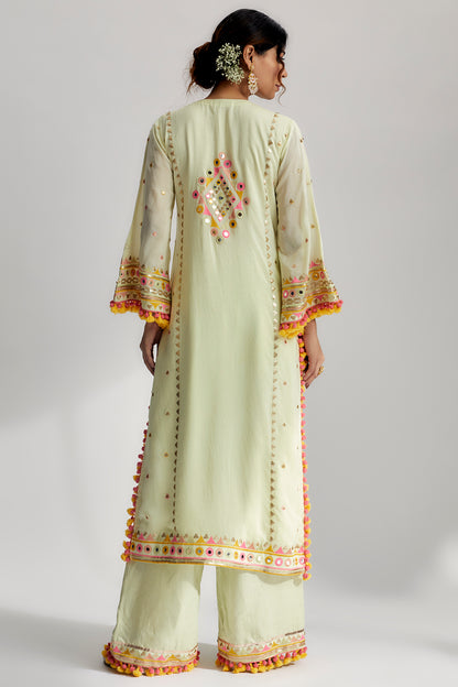 NISHIKA LONG KURTA WITH PALAZO