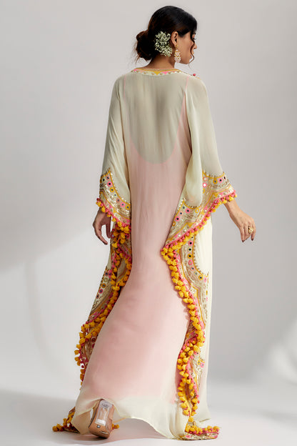 MIRAAN SCALLOP KAFTAN