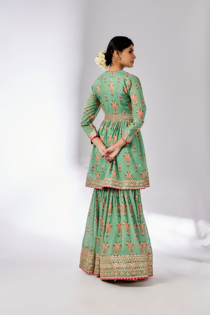 SAMIKSHA PEPLUM SHARARA SET