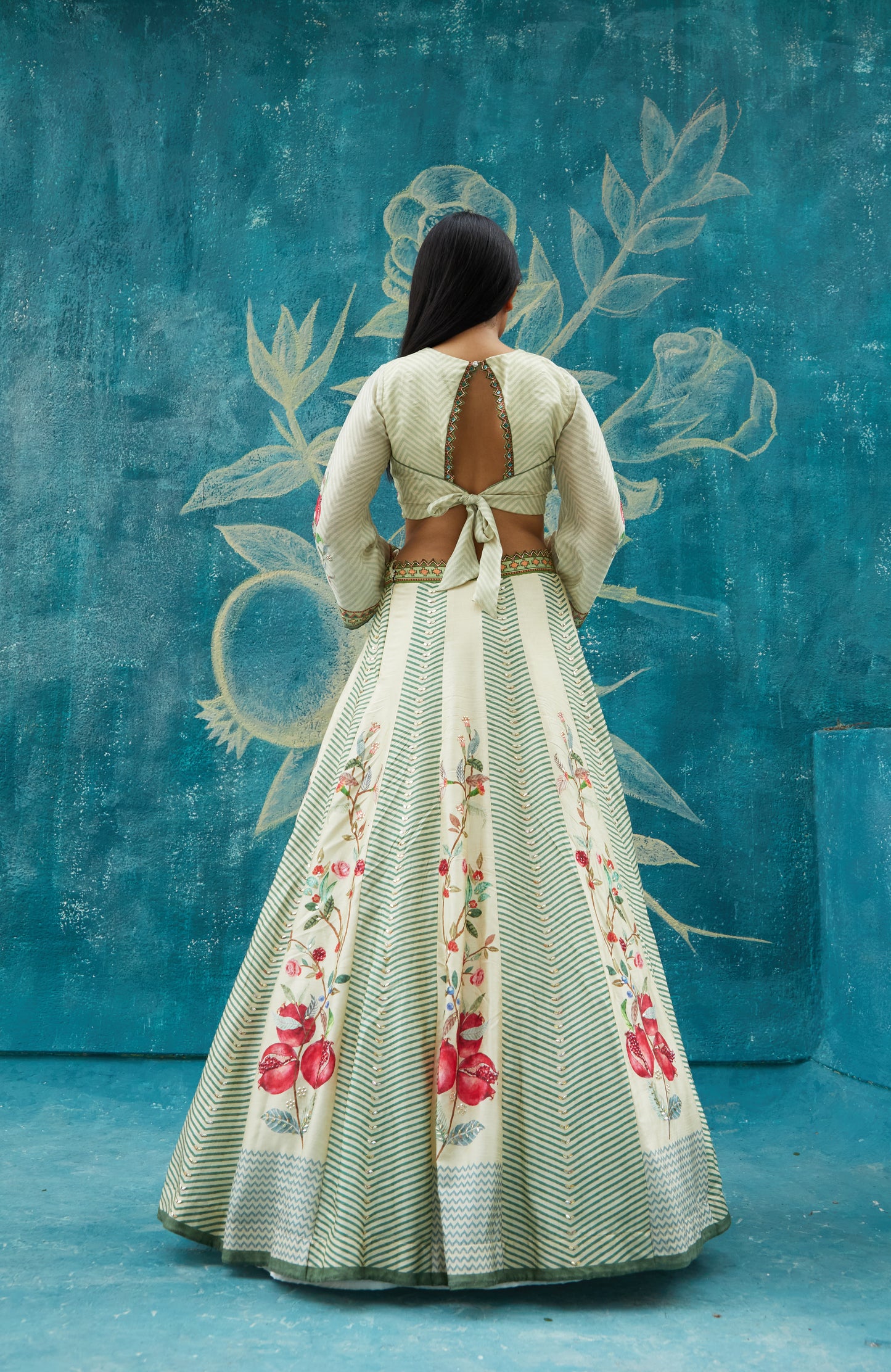 BEIGE LEHENGA SET