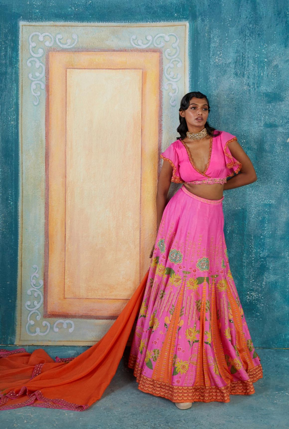 FUSCHIA PINK LEHENGA SET