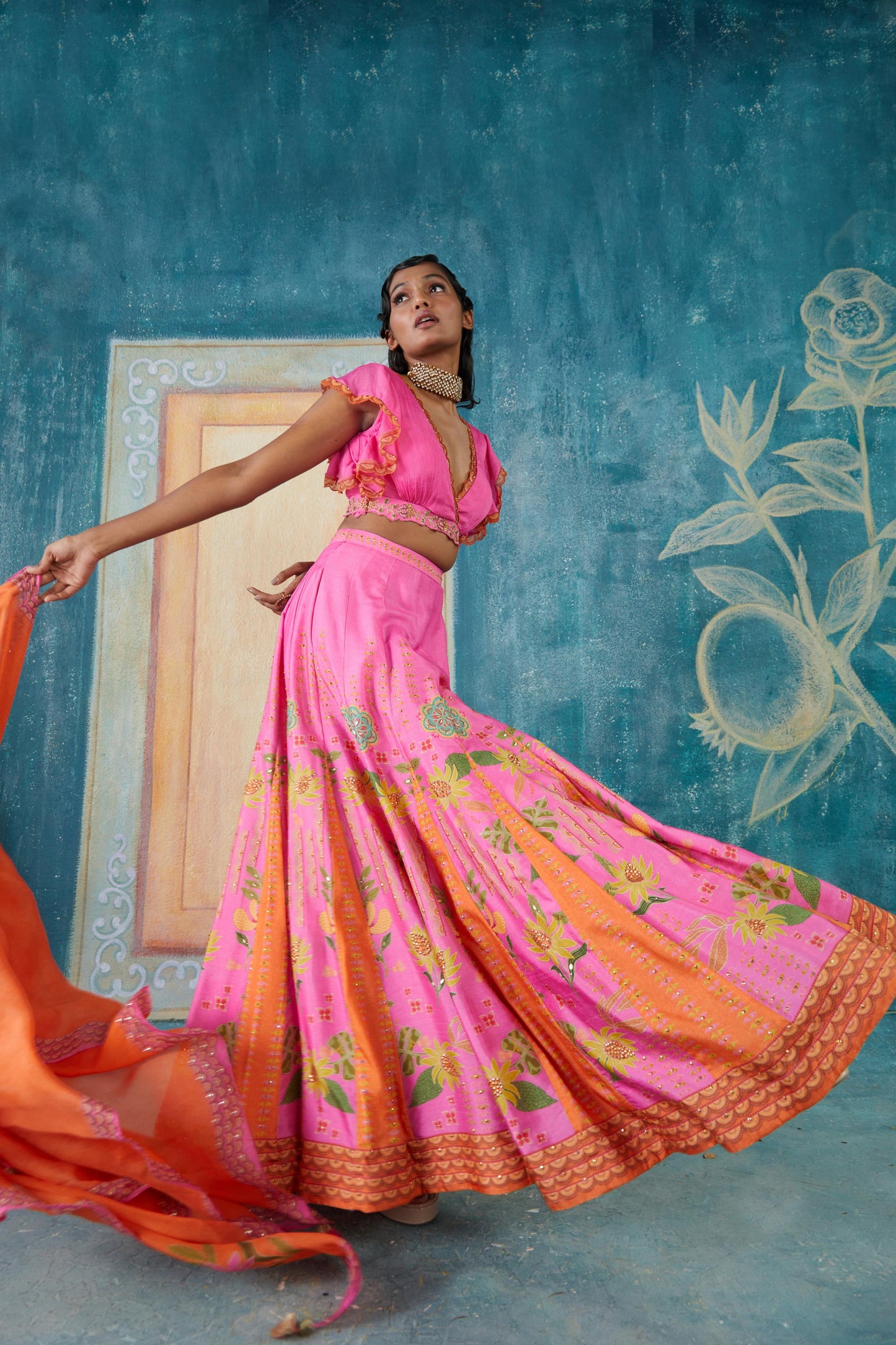 FUSCHIA PINK LEHENGA SET