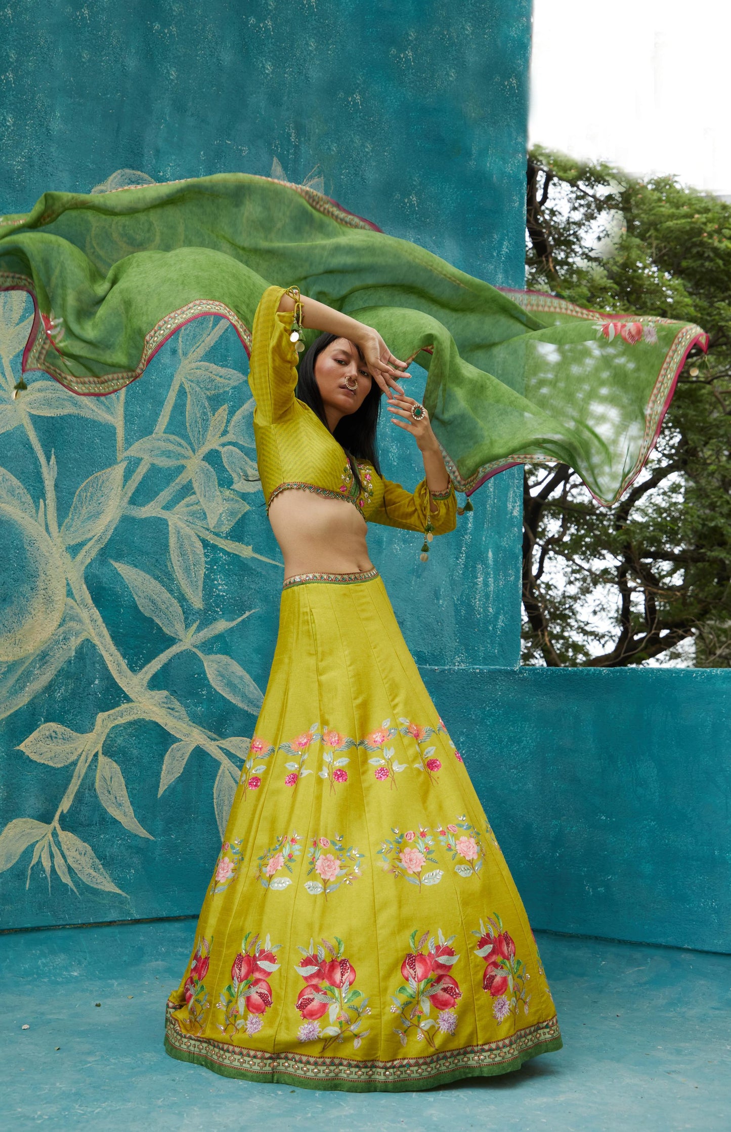 YELLOW LEHENGA SET