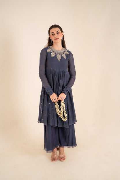 INDIGO BLUE KURTA SET