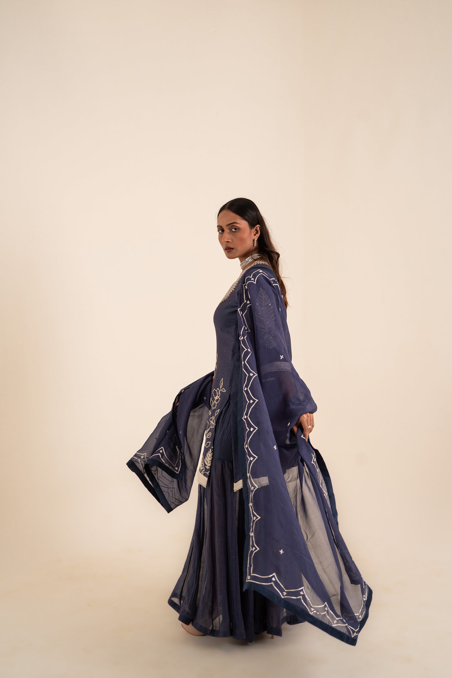 INDIGO BLUE KURTI SET