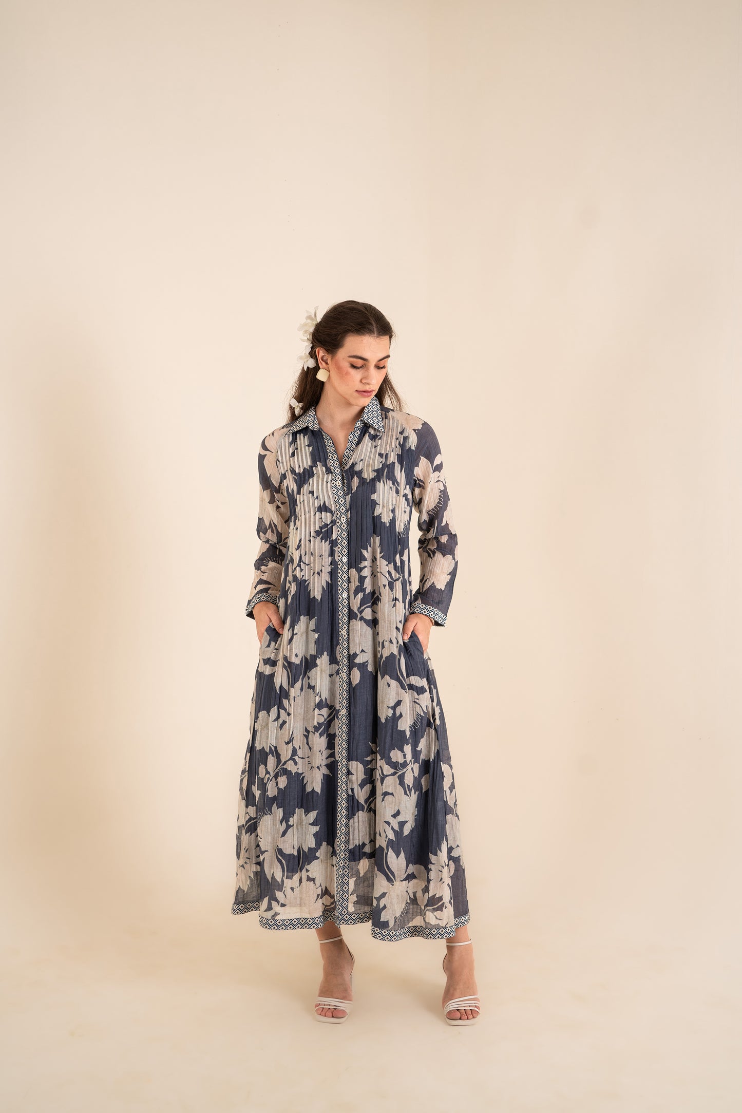 INDIGO BLUE MAXI DRESS