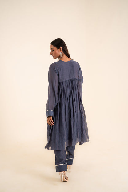 INDIGO BLUE KURTA PANT SET