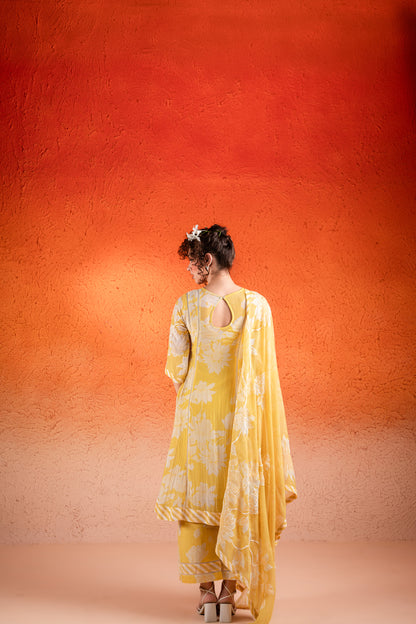 YELLOW  KURTA SET