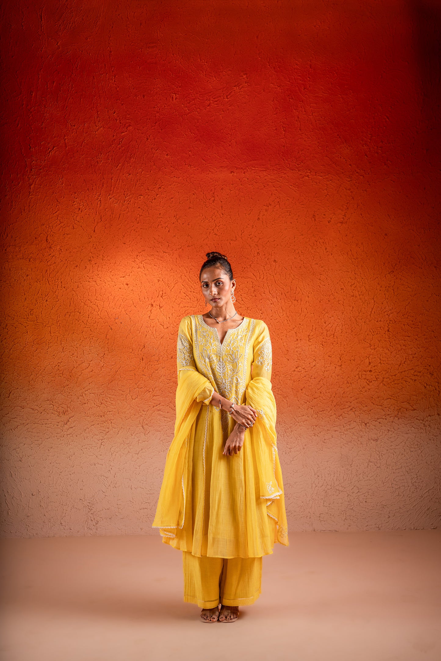 YELLOW  KURTA SET